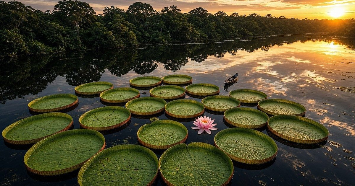 La descubrieron por una foto de Instagram y se ve desde el espacio: así es la "Victoria colombiana", el nenúfar gigante recién descrito
